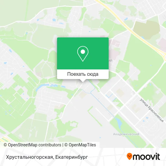 Карта Хрустальногорская