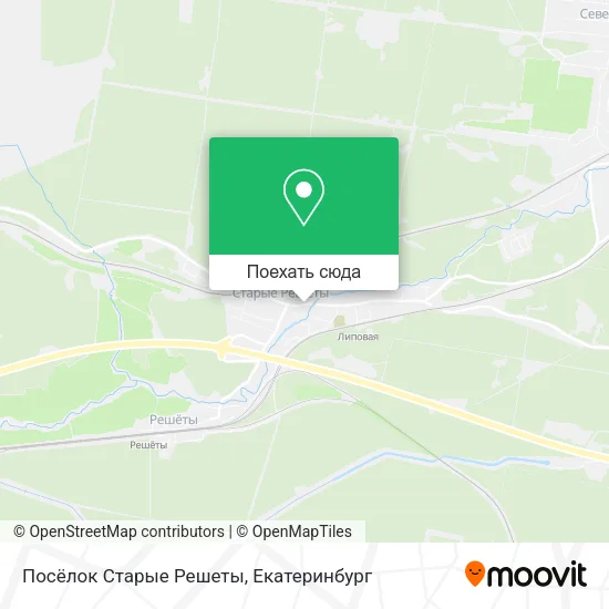 Карта Посёлок Старые Решеты