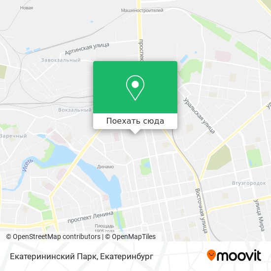 Карта Екатерининский Парк