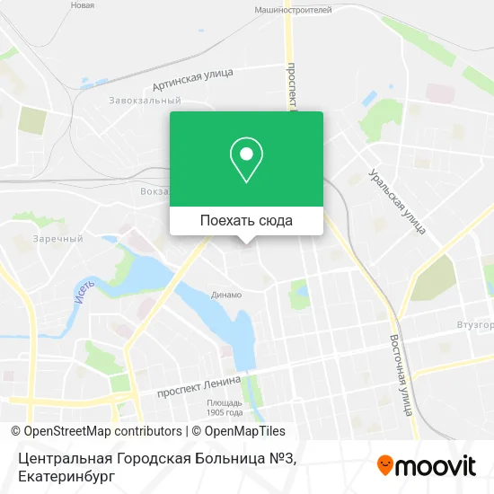 Карта Центральная Городская Больница №3