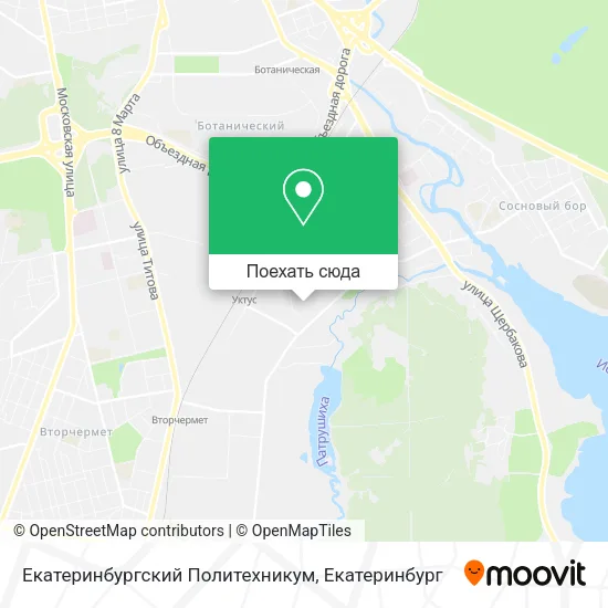 Карта Екатеринбургский Политехникум