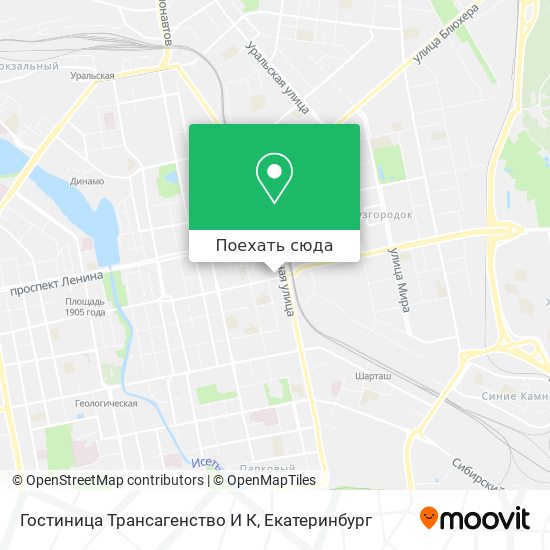 Карта Гостиница Трансагенство И К