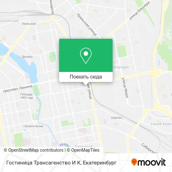 Карта Гостиница Трансагенство И К