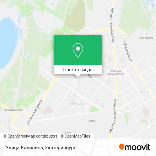 Карта Улица Калинина