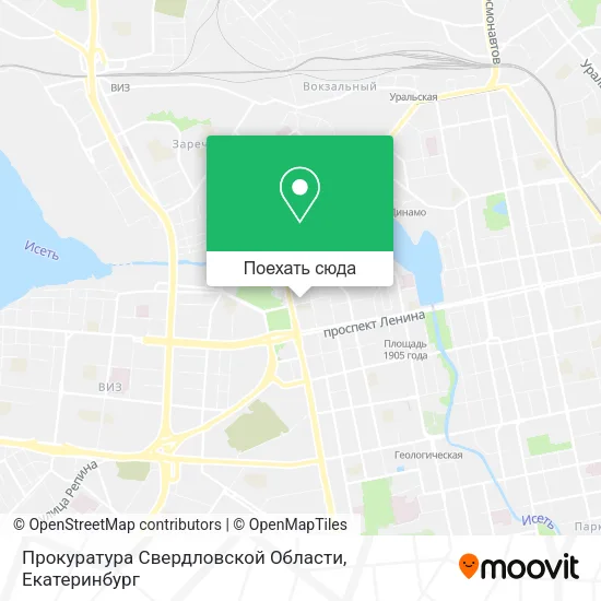 Карта Прокуратура Свердловской Области