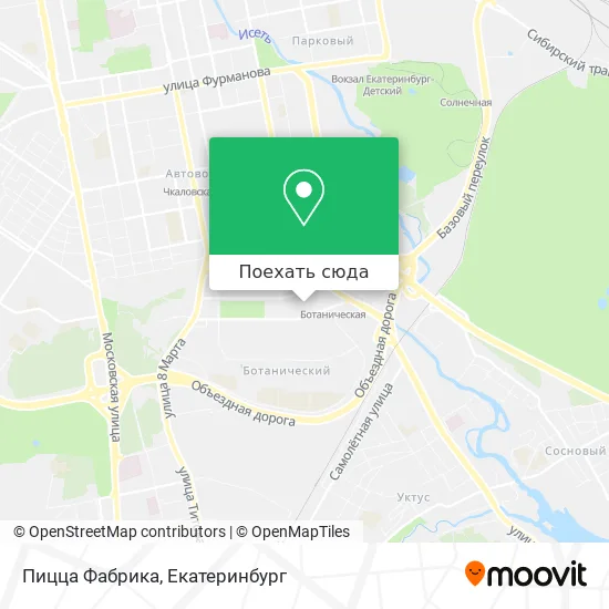 Карта Пицца Фабрика