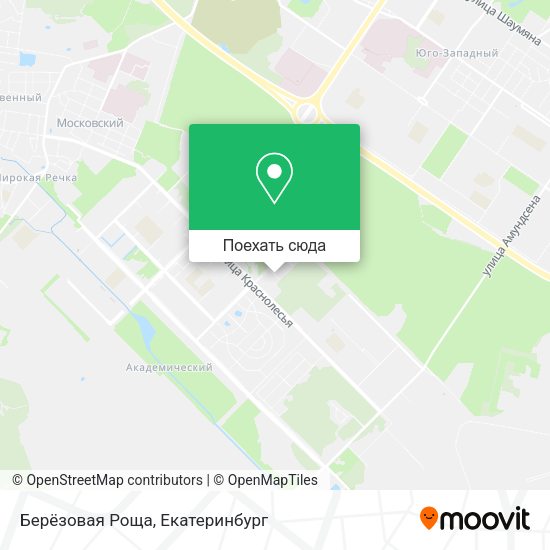 Карта Берёзовая Роща