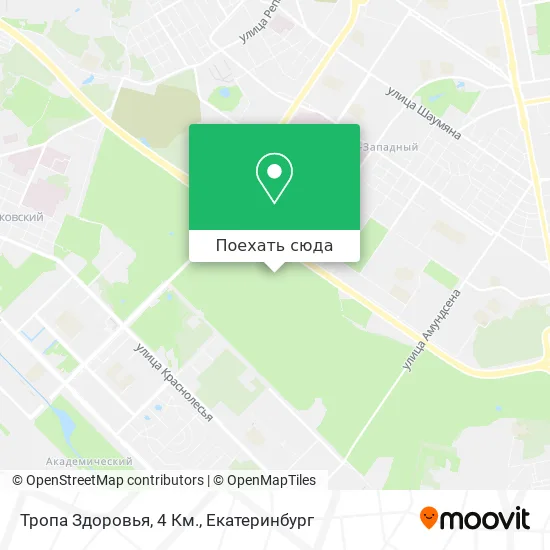 Карта Тропа Здоровья, 4 Км.