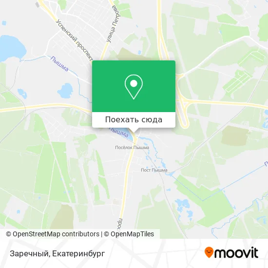 Карта Заречный