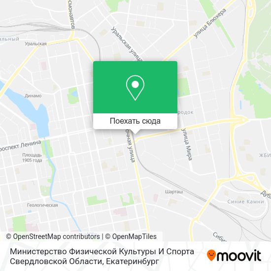 Карта Министерство Физической Культуры И Спорта Свердловской Области