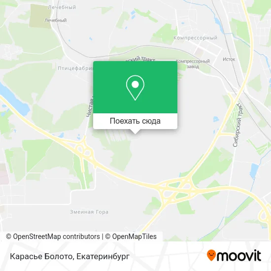 Карта Карасье Болото