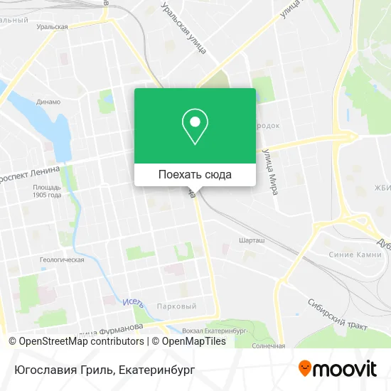 Карта Югославия Гриль