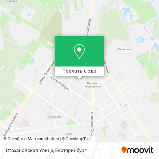 Карта Стахановская Улица