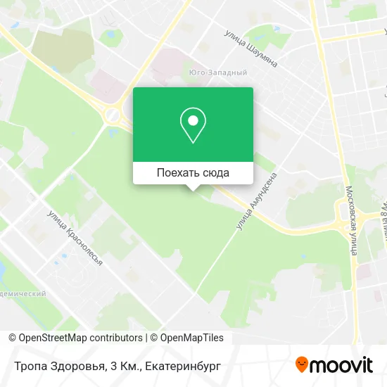 Карта Тропа Здоровья, 3 Км.