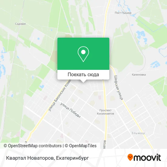 Карта Квартал Новаторов