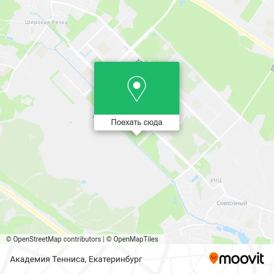 Карта Академия Тенниса