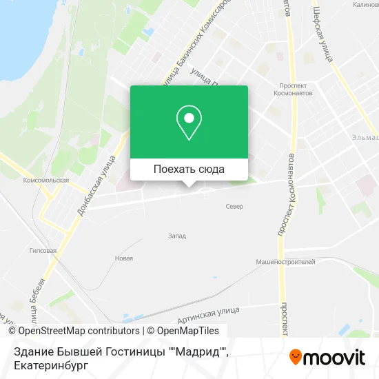 Карта Здание Бывшей Гостиницы ""Мадрид""