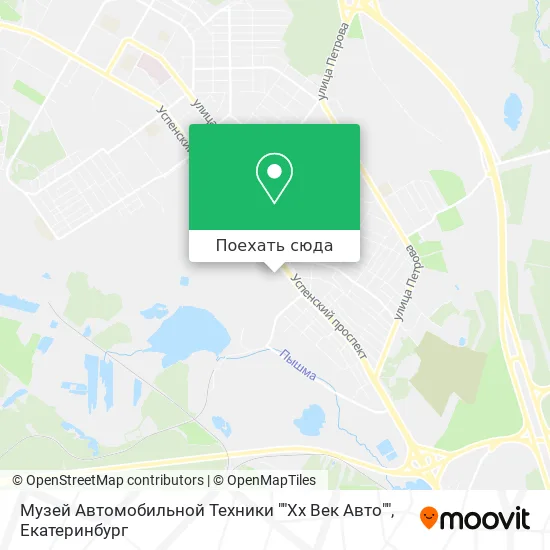 Карта Музей Автомобильной Техники ""Хх Век Авто""