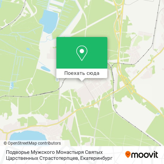Карта Подворье Мужского Монастыря Святых Царственных Страстотерпцев