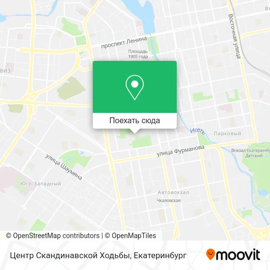 Карта Центр Скандинавской Ходьбы
