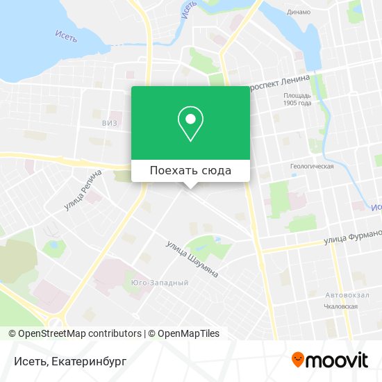 Карта Исеть