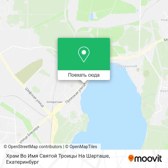 Карта Храм Во Имя Святой Троицы На Шарташе