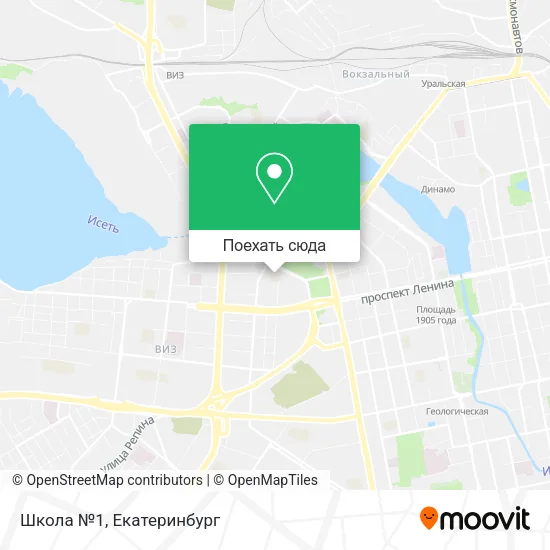 Карта Школа №1