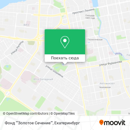 Карта Фонд ""Золотое Сечение""