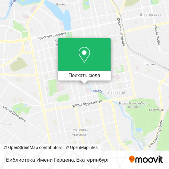 Карта Библиотека Имени Герцена