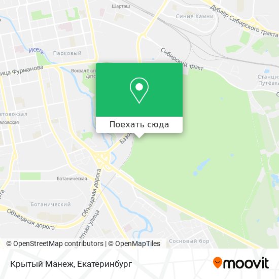 Карта Крытый Манеж