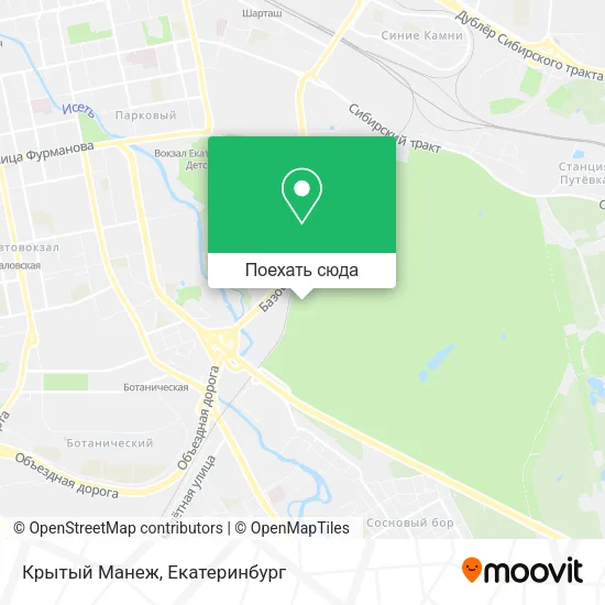 Карта Крытый Манеж