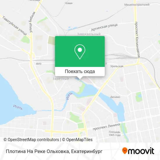Карта Плотина На Реке Ольховка
