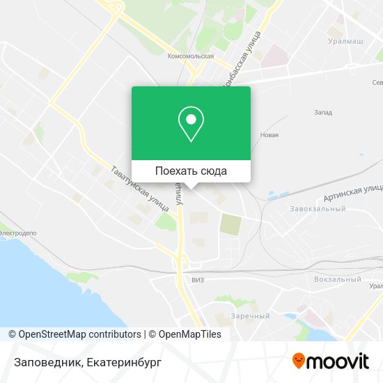 Карта Заповедник