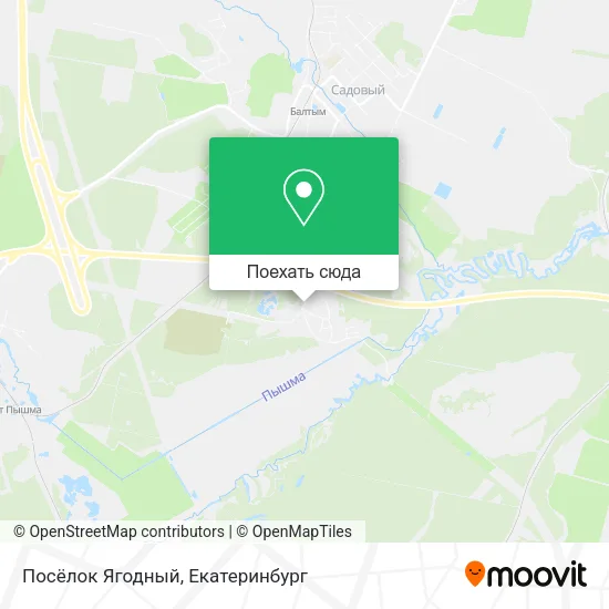 Карта Посёлок Ягодный