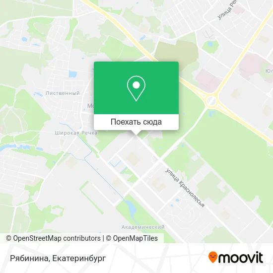 Карта Рябинина