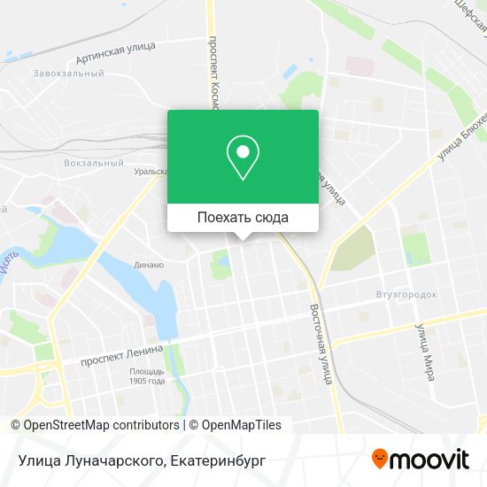 Карта Улица Луначарского