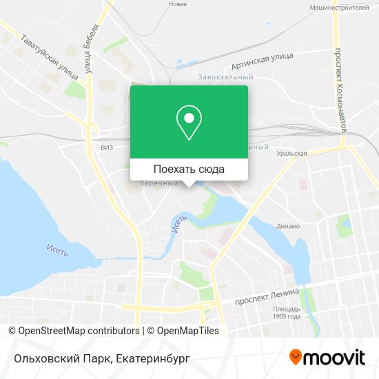 Карта Ольховский Парк