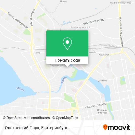 Карта Ольховский Парк