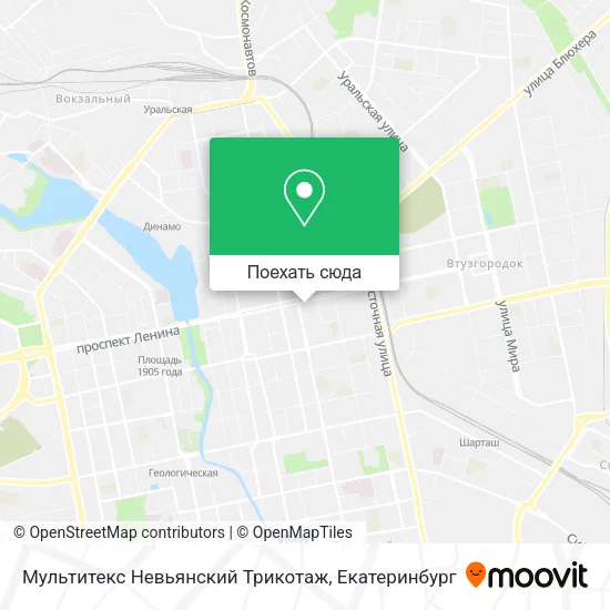 Карта Мультитекс Невьянский Трикотаж