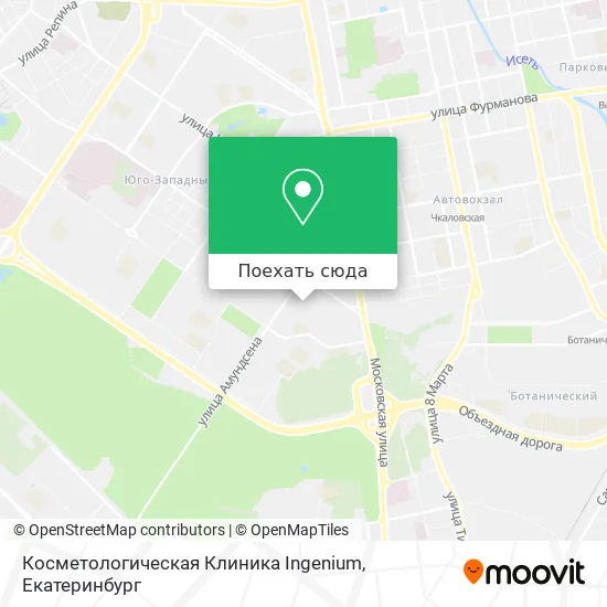 Карта Косметологическая Клиника Ingenium