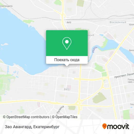 Карта Зао Авангард