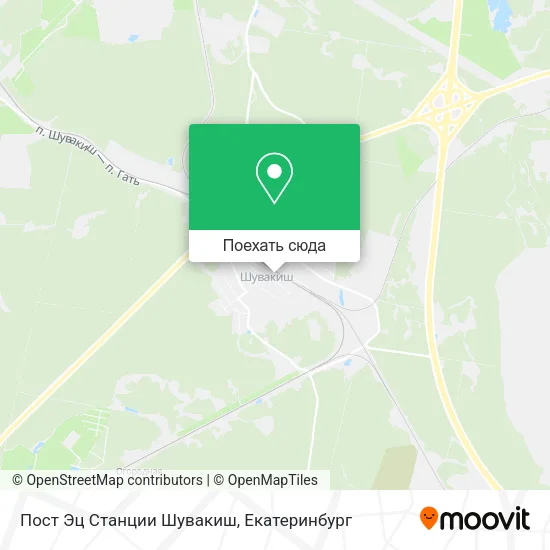 Карта Пост Эц Станции Шувакиш