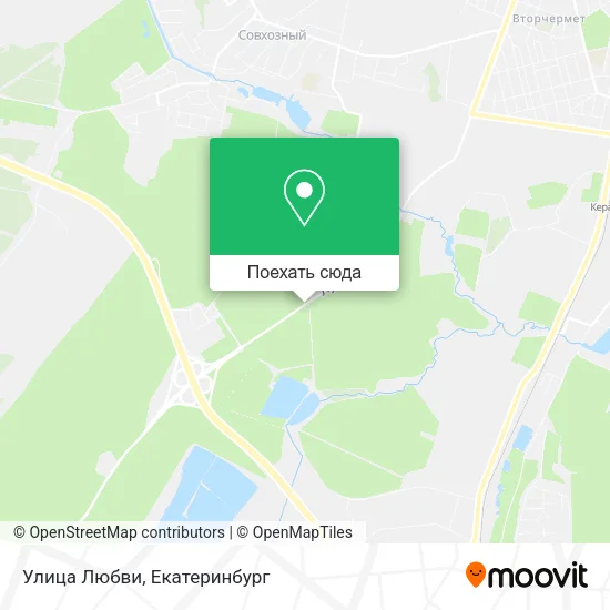 Карта Улица Любви