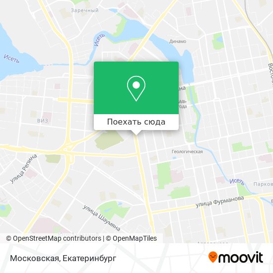 Карта Московская