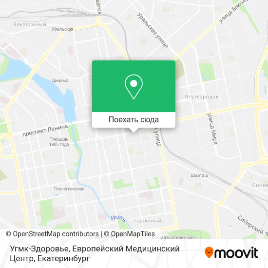 Карта Угмк-Здоровье, Европейский Медицинский Центр