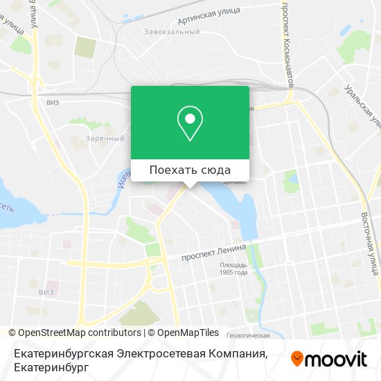Карта Екатеринбургская Электросетевая Компания