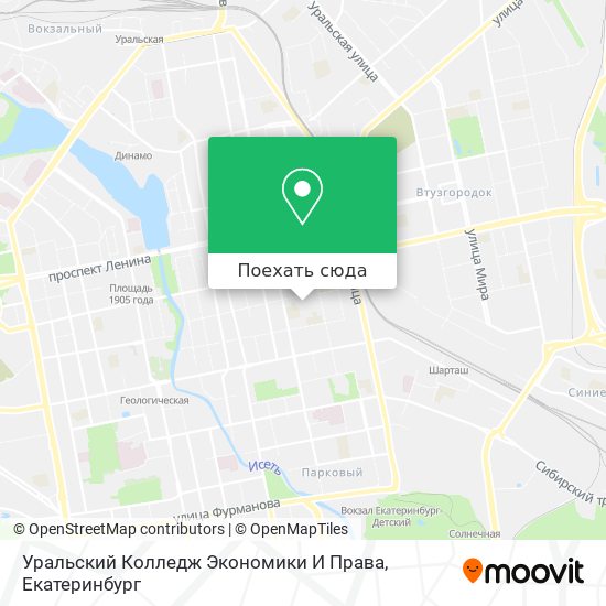 Карта Уральский Колледж Экономики И Права