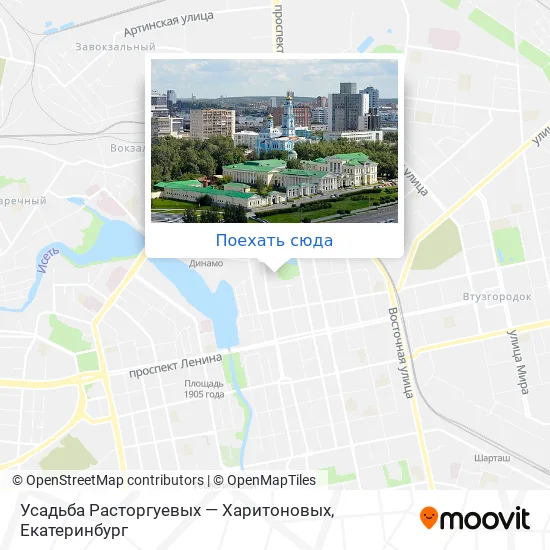 Карта Усадьба Расторгуевых — Харитоновых