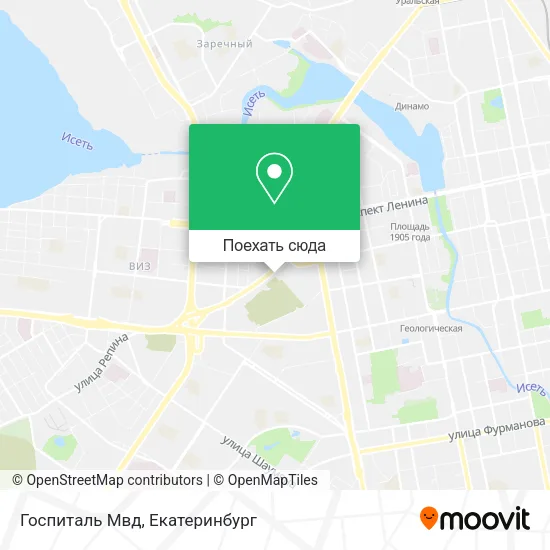 Карта Госпиталь Мвд
