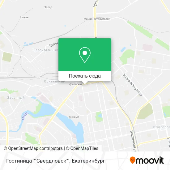 Карта Гостиница ""Свердловск""